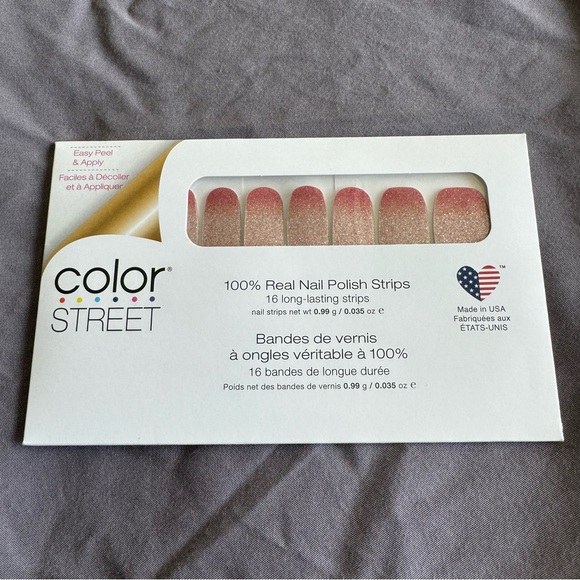 *Retired* Color Street: Coral Bay | Gold Pink Sparkles Glitter Summer Ombre - Picture 3 of 15